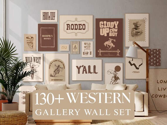 130+ Western Wall Art Set