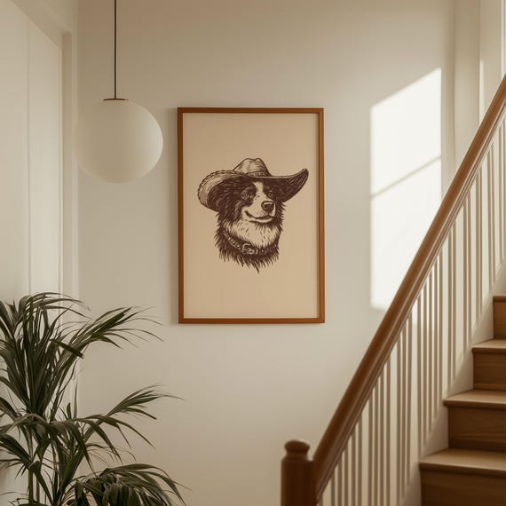 Cowboy Dog Wall Art