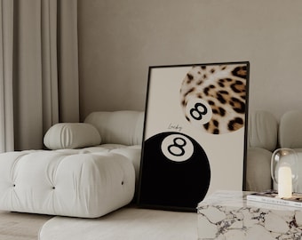 Retro Neutral Leopard Wall Art Set – 6 Trendy Leopard Posters, Y2K Fashion Decor, Trendy Leopard Print, Aesthetic Dorm & Apartment Decor, image 9