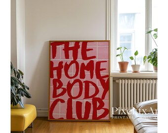 The Homebody Club Print: Funky Girly Dorm Decor (Digital Download), image 6