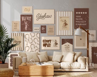 130+ Wild West Gallery Wall Set, Western Wall Art Bundle, Cowboy Printable Decor, Rustic Ranch Rodeo Prints, Country Western Aesthetic Print, image 10
