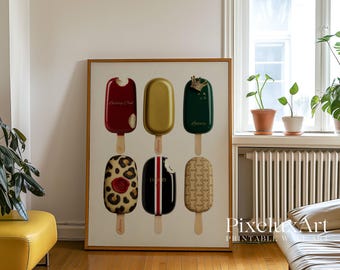 Luxury Hypebeast Wall Art, Fashion Retro Wall Art, Preppy Aesthetic Poster, Old Money Collage Decor, Trendy Vintage Artwork, Luxury Prints, image 9