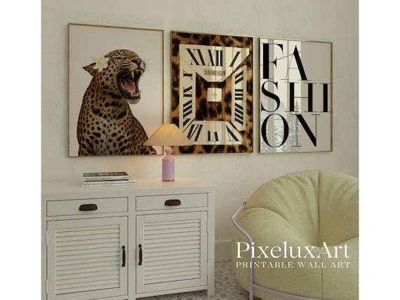 Leopard Fashion Wall Art Set of 3