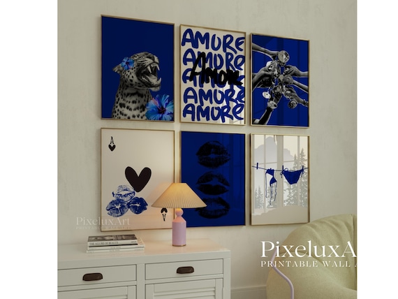 Navy Blue Poster Set