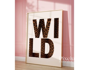 Y2K Leopard Print Wall Art Set: Trendy Fashion Posters (Digital Download), image 8