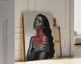 Trendy Collage Apartment Print, Black And White Y2k Fashion Print, Feminist Trendy Stylish And Cool Girl Aesthetic Art for Teen Room, Dorm, image 7
