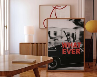Whatever Trendy Collage Apartment Poster, Black And White Y2k Fashion Print, Feminist Trendy Stylish & Cool Girl Aesthetic Art for Teen Room, image 7