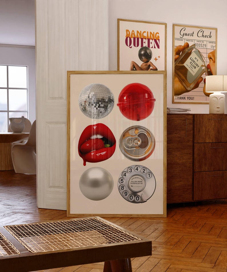 Retro Collage Wall Art
