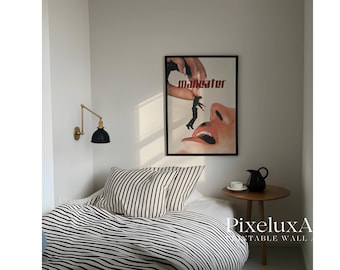 Man Eater Art Print, Surreal Wall Art, Dark Feminine Decor, Retro Magazine Art, It Girl Aesthetic Poster, Trendy Feminist Wall Print, image 1