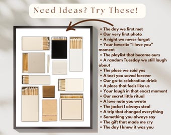 Neutral Blank Matchbook Template | Canva DIY Matchbox Template, Blank Matchbooks Art, Printable Matches, DIY Matchbook Download, image 3