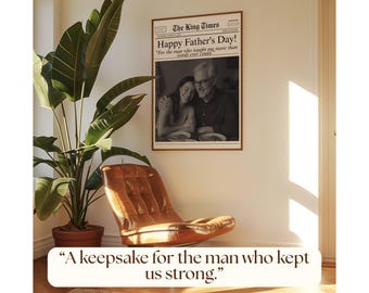 Editable Father’s Day Newspaper Gift | DIY Newspaper for Dad or Grandpa, Canva Newspaper Template, Customize Newspaper for Daddy’s Gift, image 7
