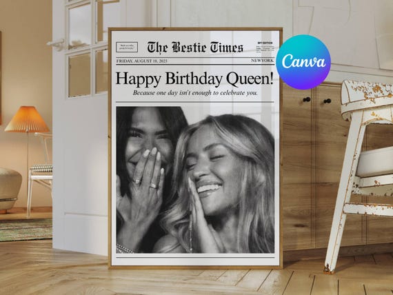 Custom Newspaper Gift for Best Friend