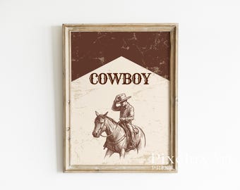 Cowboy Wall Art | Western Printable Poster | Rustic Country Decor | Vintage Rodeo Print | Farmhouse Wall Art, image 3