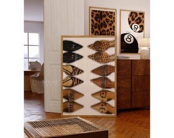 Cheetah Heels Poster, Leopard Heels Wall Art, High Heel Shoes Print, Fashion Wall Art, Y2K Chic Glam Leopard Print, image 3