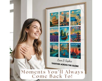Custom Travel Print | Personalize Travel Art, Travel Keepsake Gift, Travel Memories Gift, Custom Travel Poster for Gift, Custom Travel Gifts, image 8