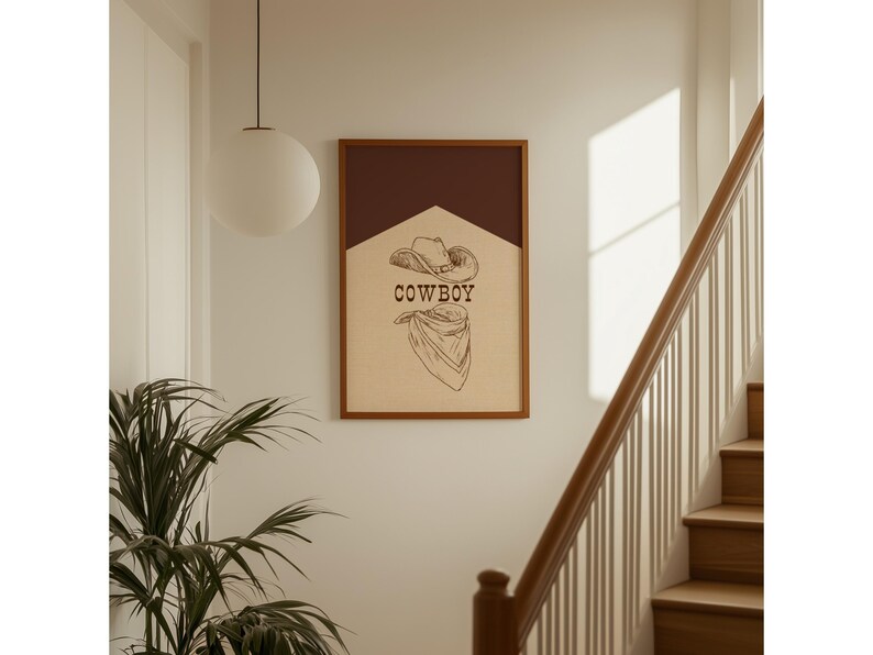 Cowboy Wall Art Print