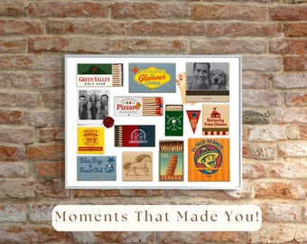Horizontal Custom Matchbook Art – Personalized Anniversary Gift, Cute Custom Matchbook Keepsake for Couples or Friends, Unique Matching Gift, image 7