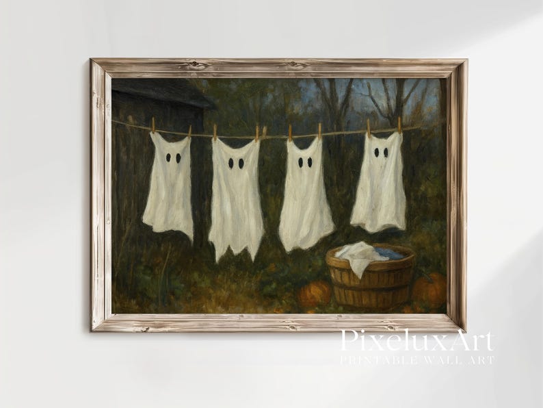 Ghost Laundry Wall Art