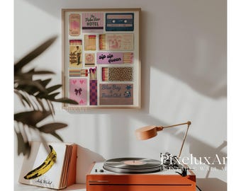 Vintage Matchbox Art Print – Retro Matchbooks Poster for Dorm Room Decor, Unique Matchbox Display Wall Art, Matchbooks Posters for Gifts, image 7