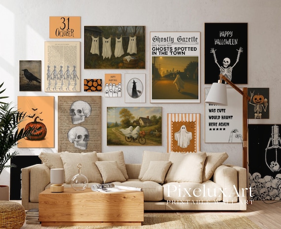 Halloween Wall Art Bundle Set of 18