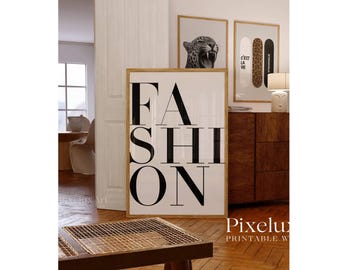 Black and White Fashion Poster Set: Y2K Leopard Print Gallery Wall (Digital Download), image 5