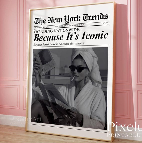 Trendy Newspaper Print