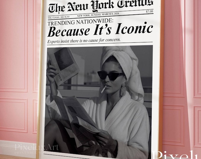 Trendy Newspaper Print, Because It's Iconic Retro Girly…