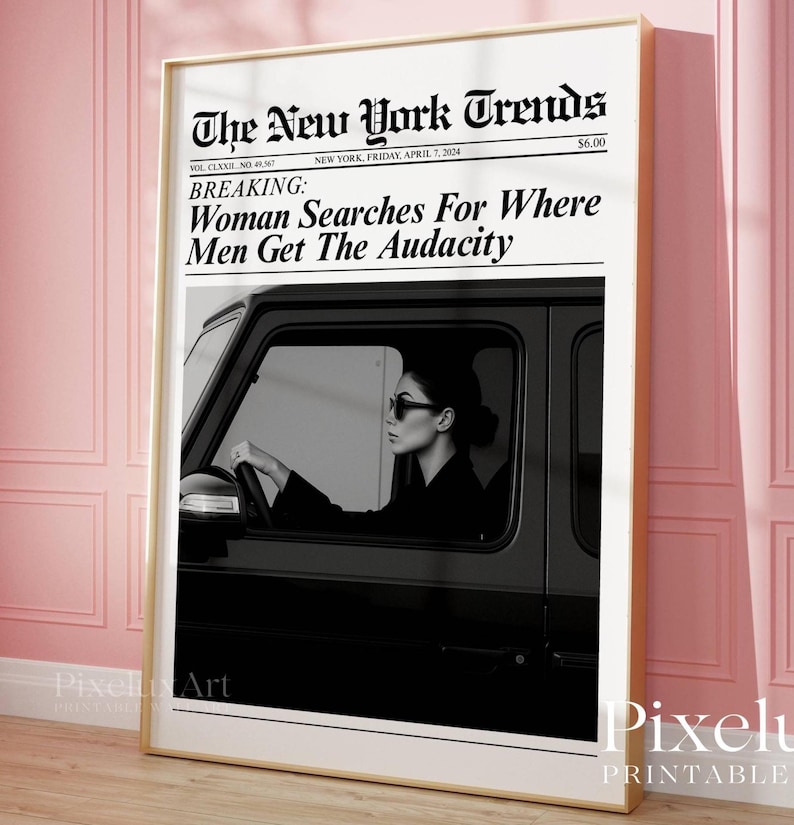 Trendy Newspaper Print