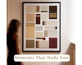 Neutral DIY Canva Matchbook Template - Custom Matchbook Art Template, Matchbook Blank for Custom Matching Gift, Custom Matchbox Art Print, image 9