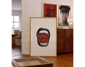 Y2K Fashion Collage Print: Edgy Feminist Dorm Art (Digital Download), image 3