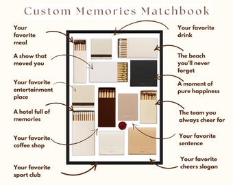 DIY Canva Matchbook Poster Template - Soft Neutrals Custom Matchbook Template, Matchbook Blank for Custom Matching Gift, Custom Matchbox Art, image 4
