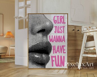Pink Preppy Y2K Wall Art Set: Girly Dorm Decor (Digital Download), image 6
