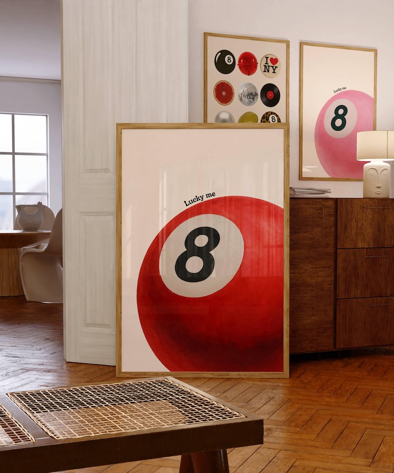 Lucky 8 Ball Print
