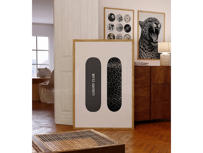 Skateboard Wall Art Luxury Fashion Print