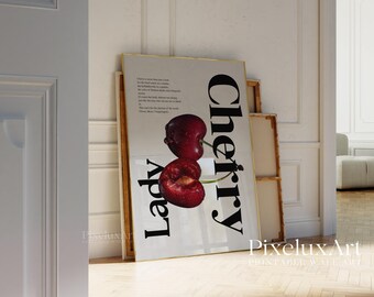 Red Retro Wall Art Set of 6 Prints, Y2K Fashion Decor, Mom I Am A Rich Man, Cherry, XOXO, Ciao Poster for Dorm Room, Apartment Gallery Print, image 7