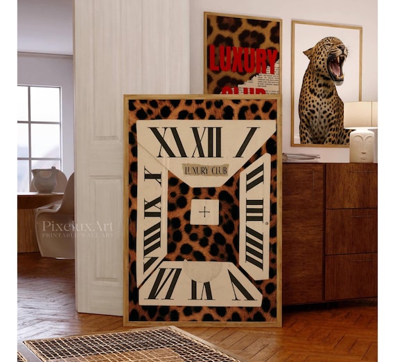 Luxury Club Leopard Poster