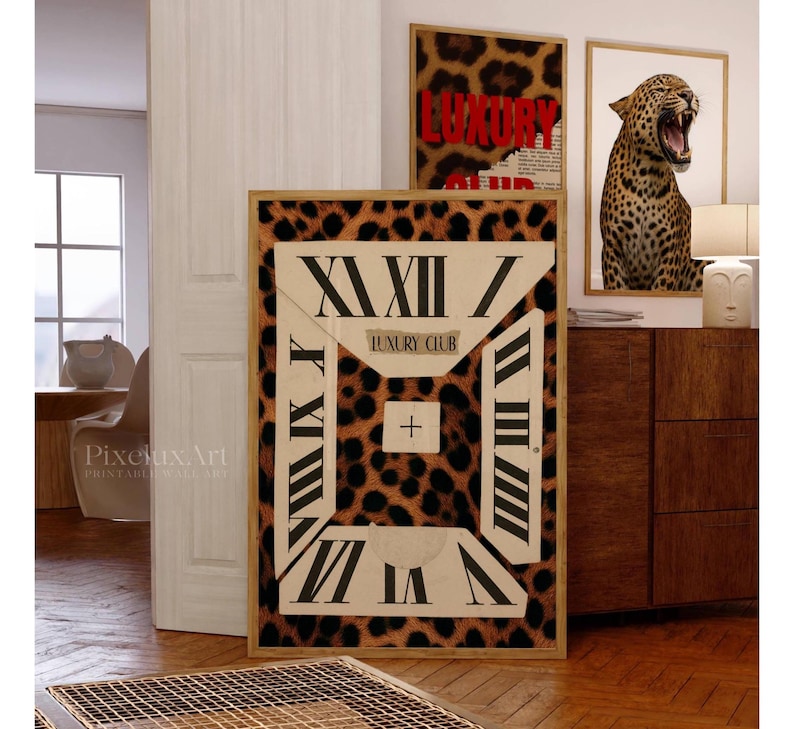 Luxury Club Leopard Poster
