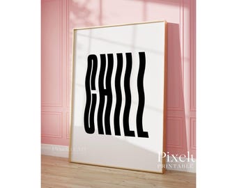 Black and White Lucky Wall Art Set of 6 - Game Room Decor, Retro 8 Ball, Ace Card, Cherry Ball Prints, Aesthetic Chic, Stylish Fashion Print, image 6