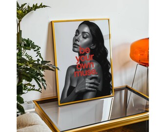 Trendy Collage Apartment Print, Black And White Y2k Fashion Print, Feminist Trendy Stylish And Cool Girl Aesthetic Art for Teen Room, Dorm, image 6