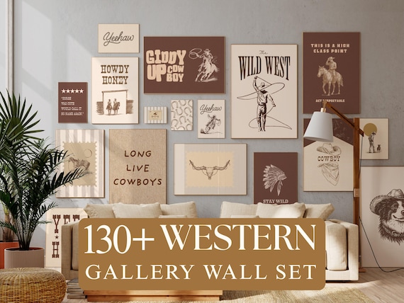 130+ Wild West Gallery Wall Set