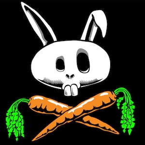 Funny T Shirt Pirate Rabbit Bunny