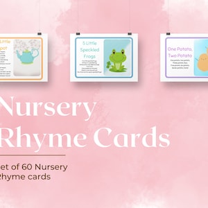 Cartes de comptines imprimables en classe