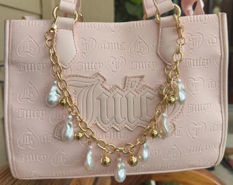 Pearl purse chain, pearl bag chain, bead chain for bag, bag chain, pearl charm for bag , purse chain, pearl chain for bag, pearl bag chain
