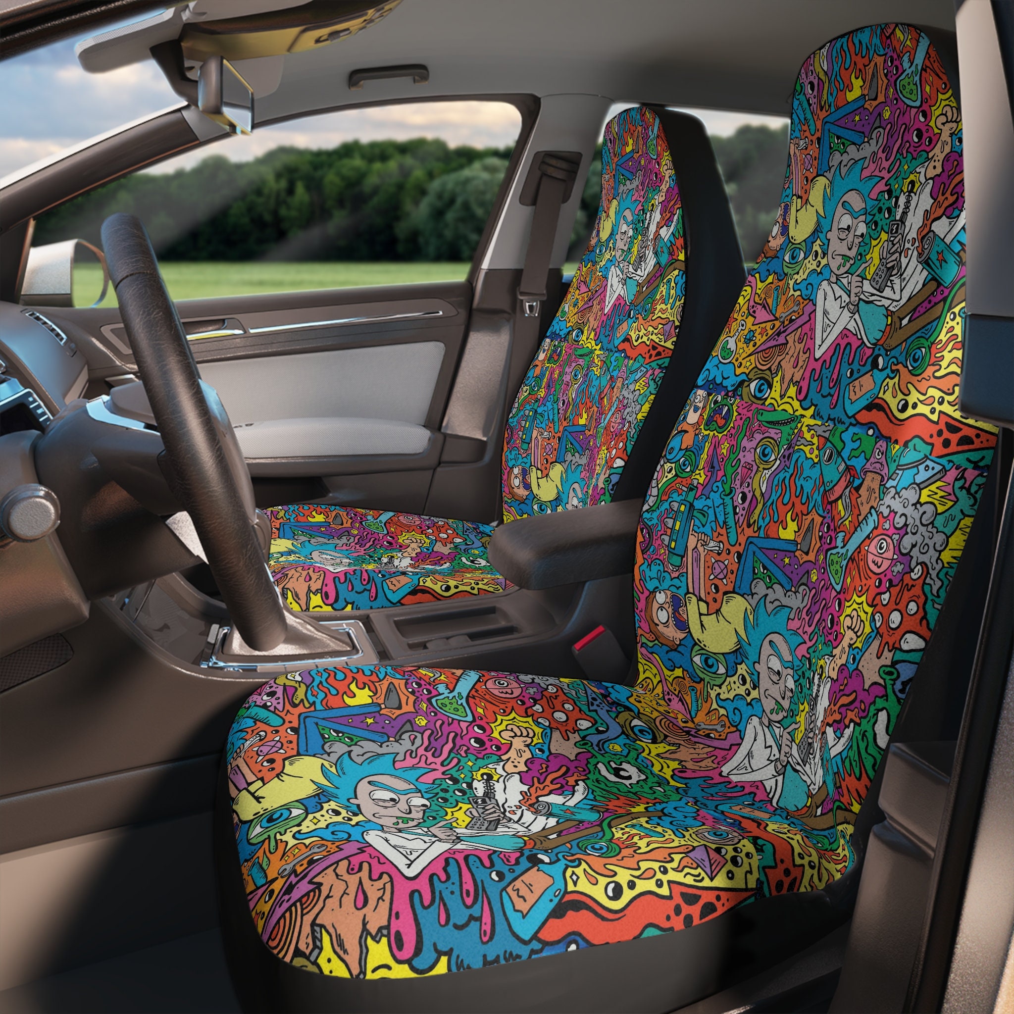 Autoaufkleber Rick Morti Cartoon Niedlich Schöne Lustige Reflektierende  Kreative Aufkleber für Windschutzscheibe Auto Tuning Styling D20