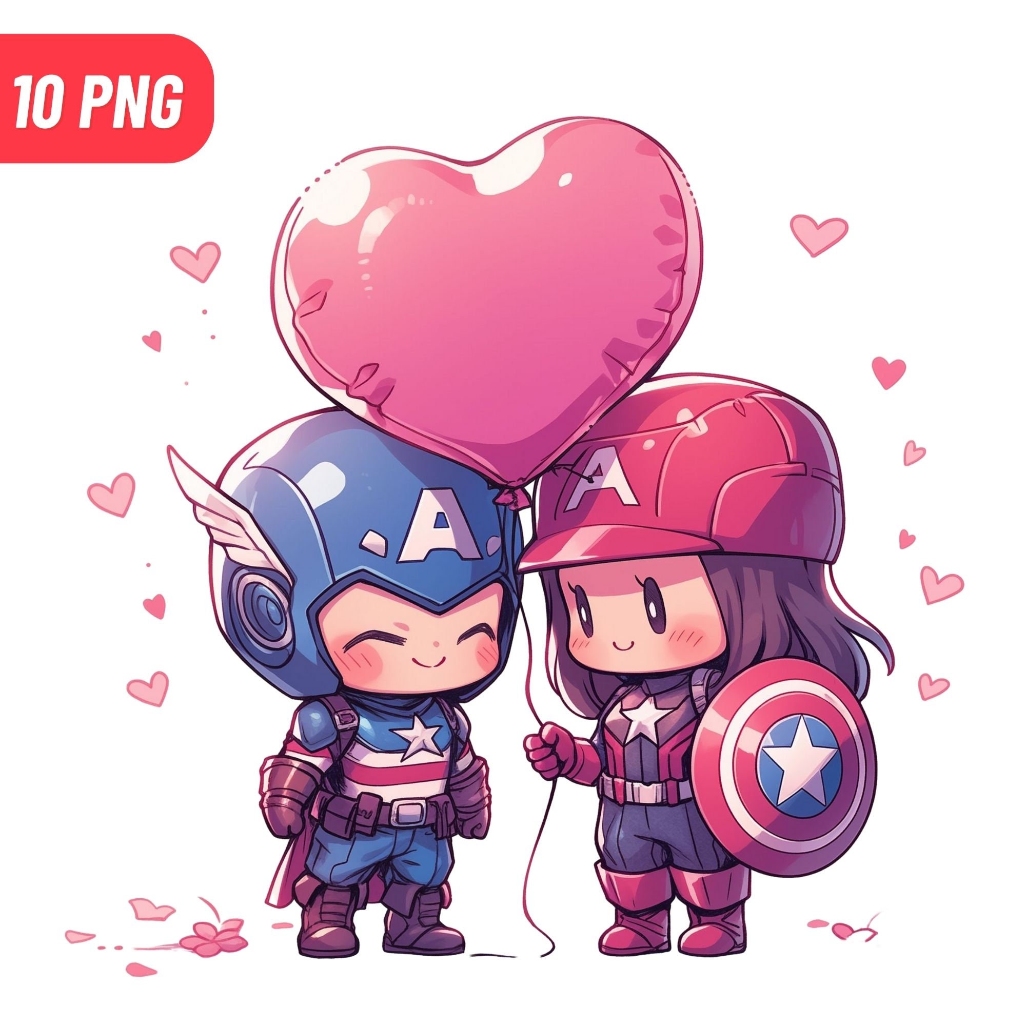 10 Superhero Couple Valentine Png Bundle Superhero Couple Valentine Png ...