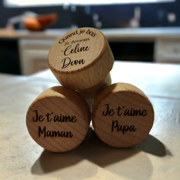 bouchon de vin personnalisé