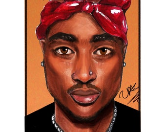 Tupac-illustratie, 2pac