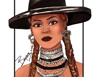 Beyonce-illustratie