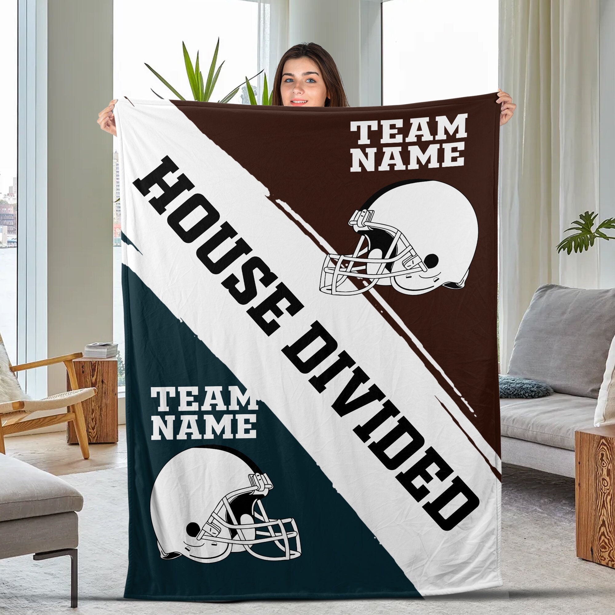 Nfl house divided blanket clearance