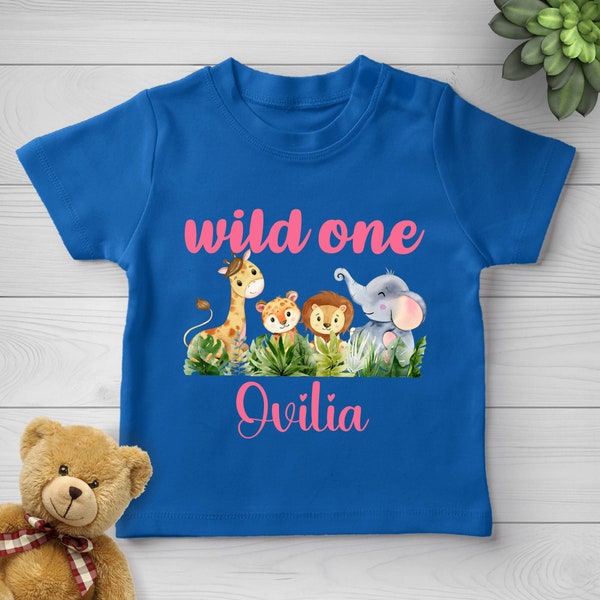 Family Safari Floral Birthday Shirt, Wild Thing Birthday, Wild One Family Birthday Tee,Matching Family Wild One Tee,Too Wild,Wild One VNXV12